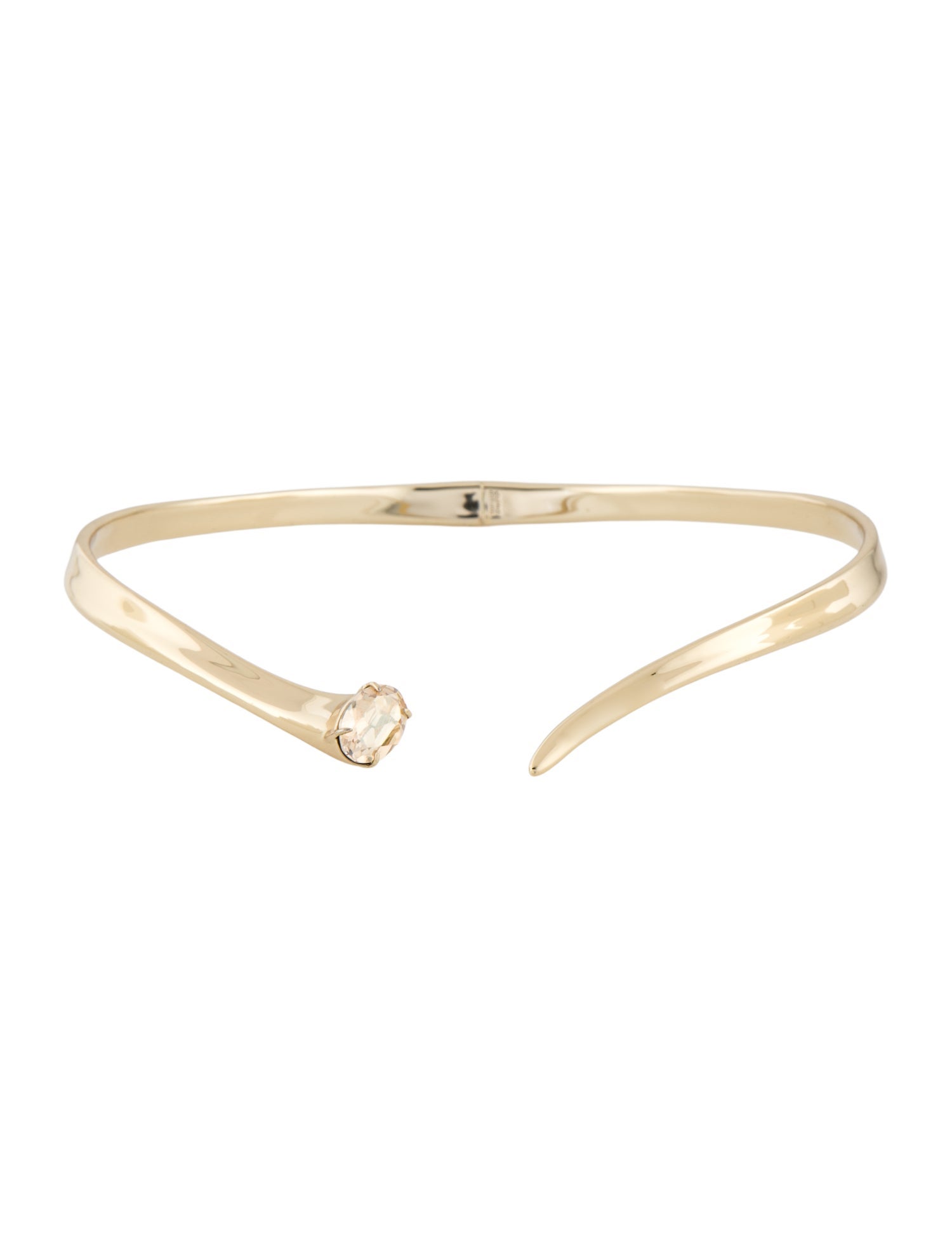 Alexis Bittar Crystal Hinge Collar Necklace