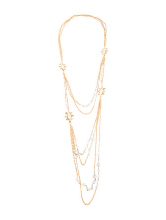 Alexis Bittar Pearl, Faux Pearl & Crystal Multistrand Necklace