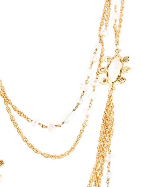 Alexis Bittar Pearl, Faux Pearl & Crystal Multistrand Necklace