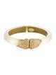 Alexis Bittar Crystal & Lucite Hinged Bangle