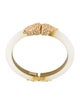 Alexis Bittar Crystal & Lucite Hinged Bangle