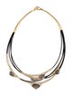 Alexis Bittar Mother-of-Pearl, Lucite & Crystal Layered Cable Necklace