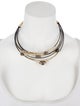 Alexis Bittar Mother-of-Pearl, Lucite & Crystal Layered Cable Necklace