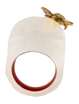 Alexis Bittar Lucite & Bee Cocktail Ring