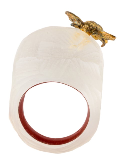 Alexis Bittar Lucite & Bee Cocktail Ring