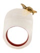Alexis Bittar Lucite & Bee Cocktail Ring