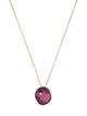 Alexis Bittar Lucite & Crystal Pendant Necklace