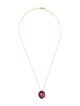 Alexis Bittar Lucite & Crystal Pendant Necklace