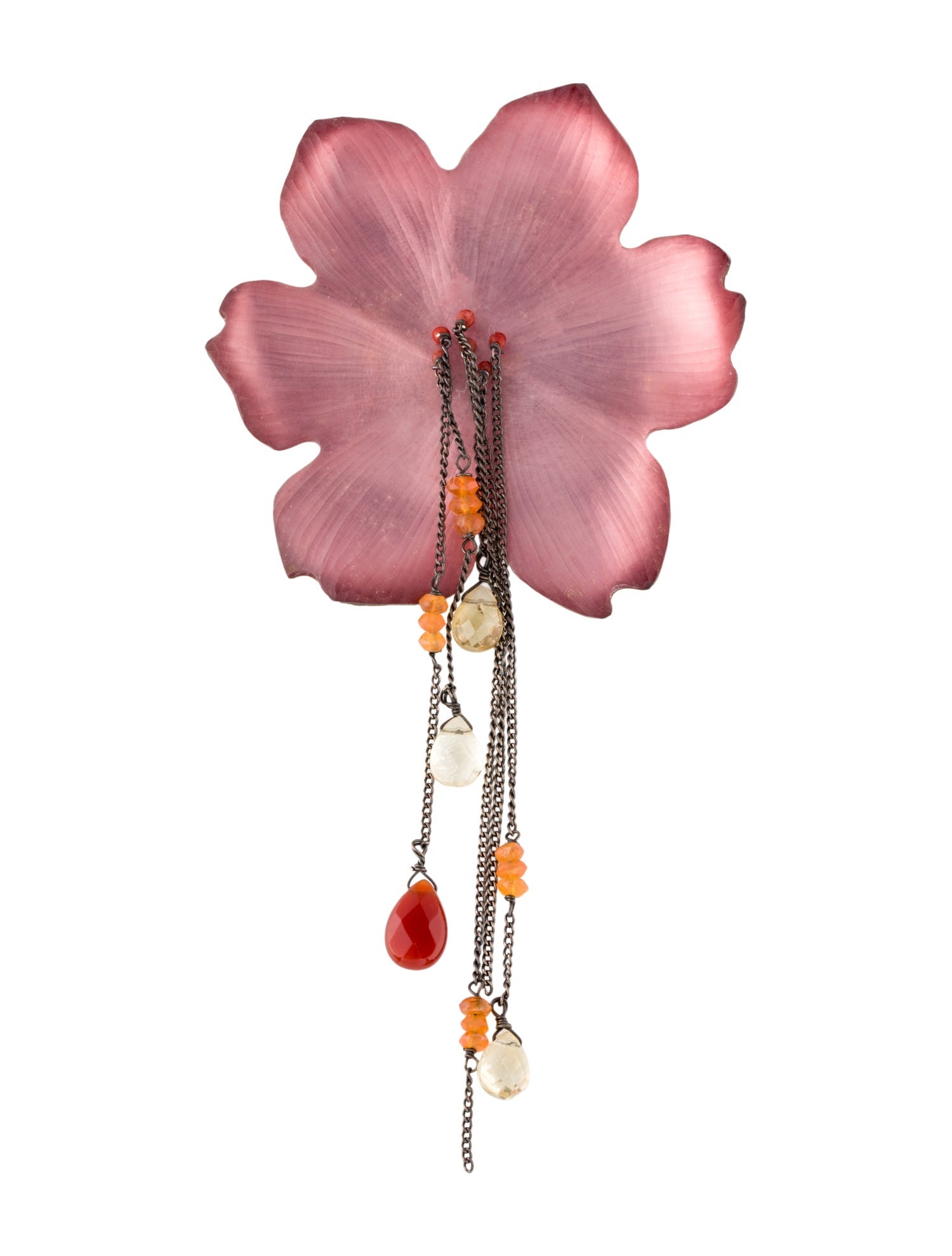 Alexis Bittar Lucite Flower Brooch