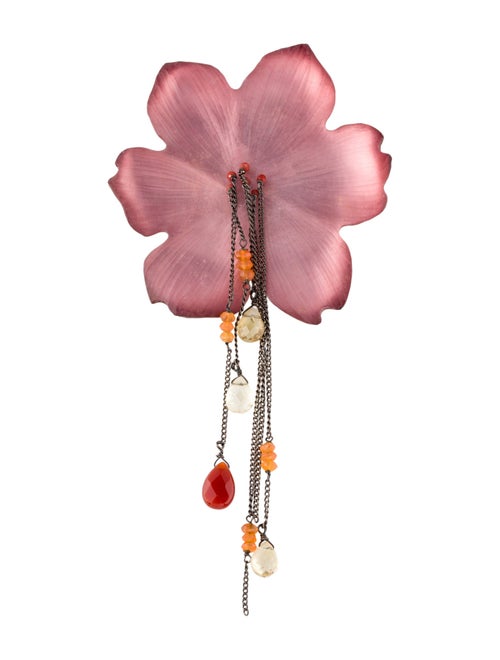 Alexis Bittar Lucite Flower Brooch