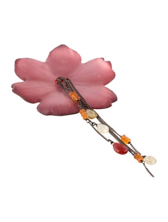 Alexis Bittar Lucite Flower Brooch