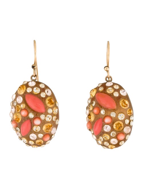 Alexis Bittar Crystal & Lucite Drop Earrings