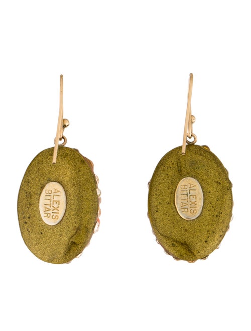 Alexis Bittar Crystal & Lucite Drop Earrings