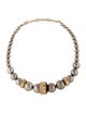 Alexis Bittar Faux Pearl, Lucite & Crystal Collar Necklace