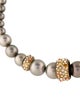 Alexis Bittar Faux Pearl, Lucite & Crystal Collar Necklace
