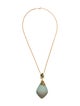 Alexis Bittar Crystal Encrustaed & Lucite Pendant Necklace