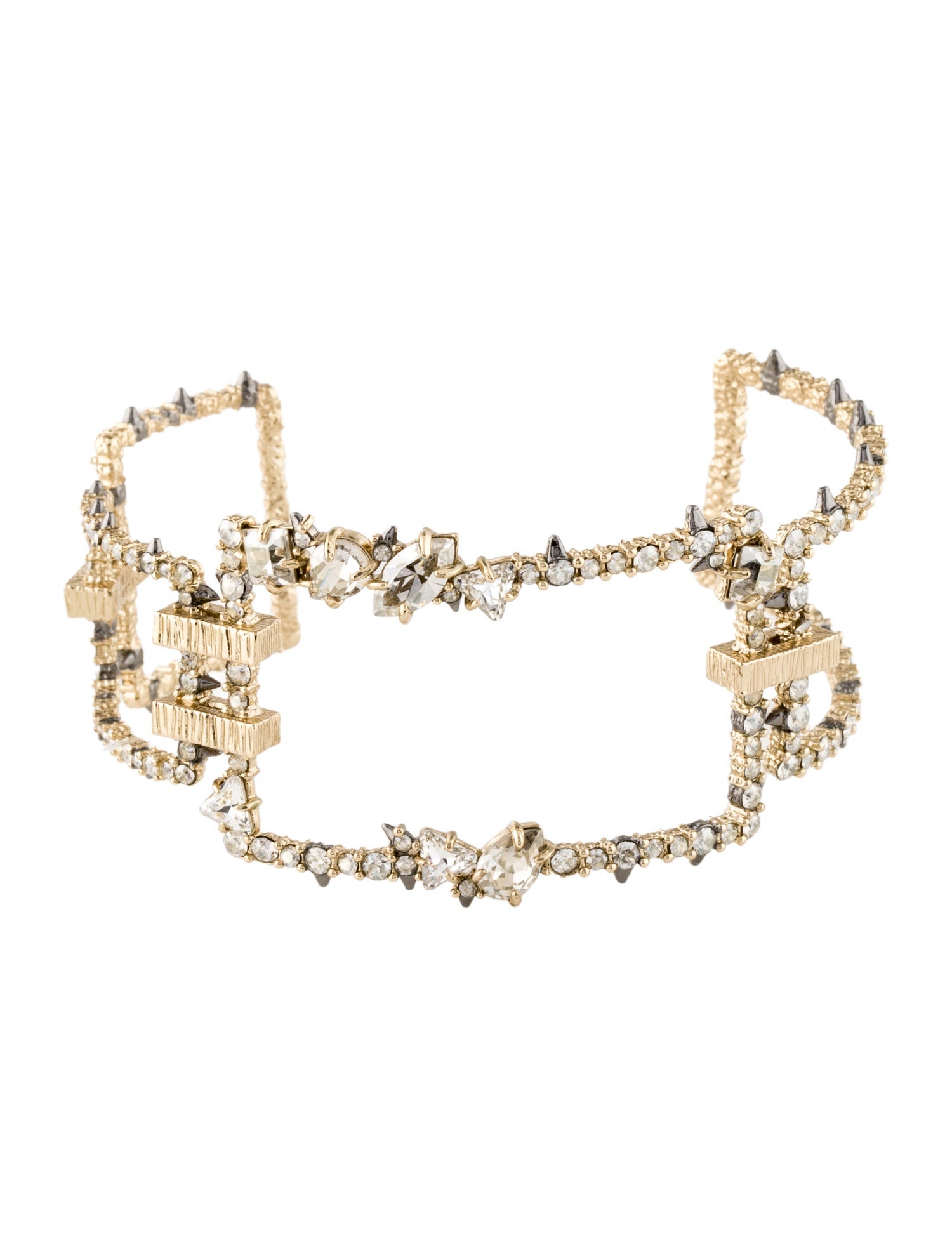 Alexis Bittar Crystal Encrusted Cuff Bracelet