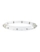 Alexis Bittar Crystal Studded Lucite Hinge Bangle
