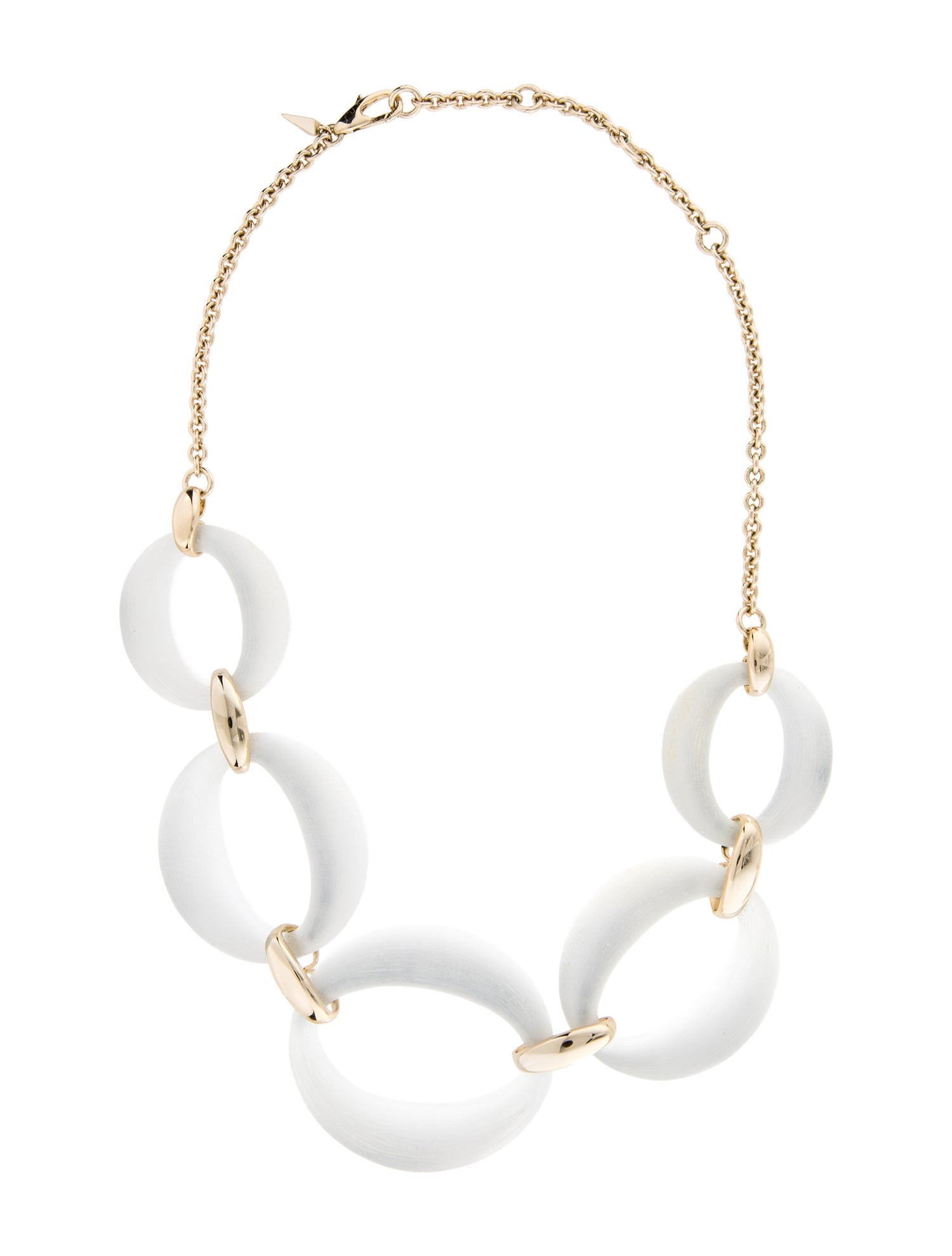Alexis Bittar Lucite Link Collar Necklace