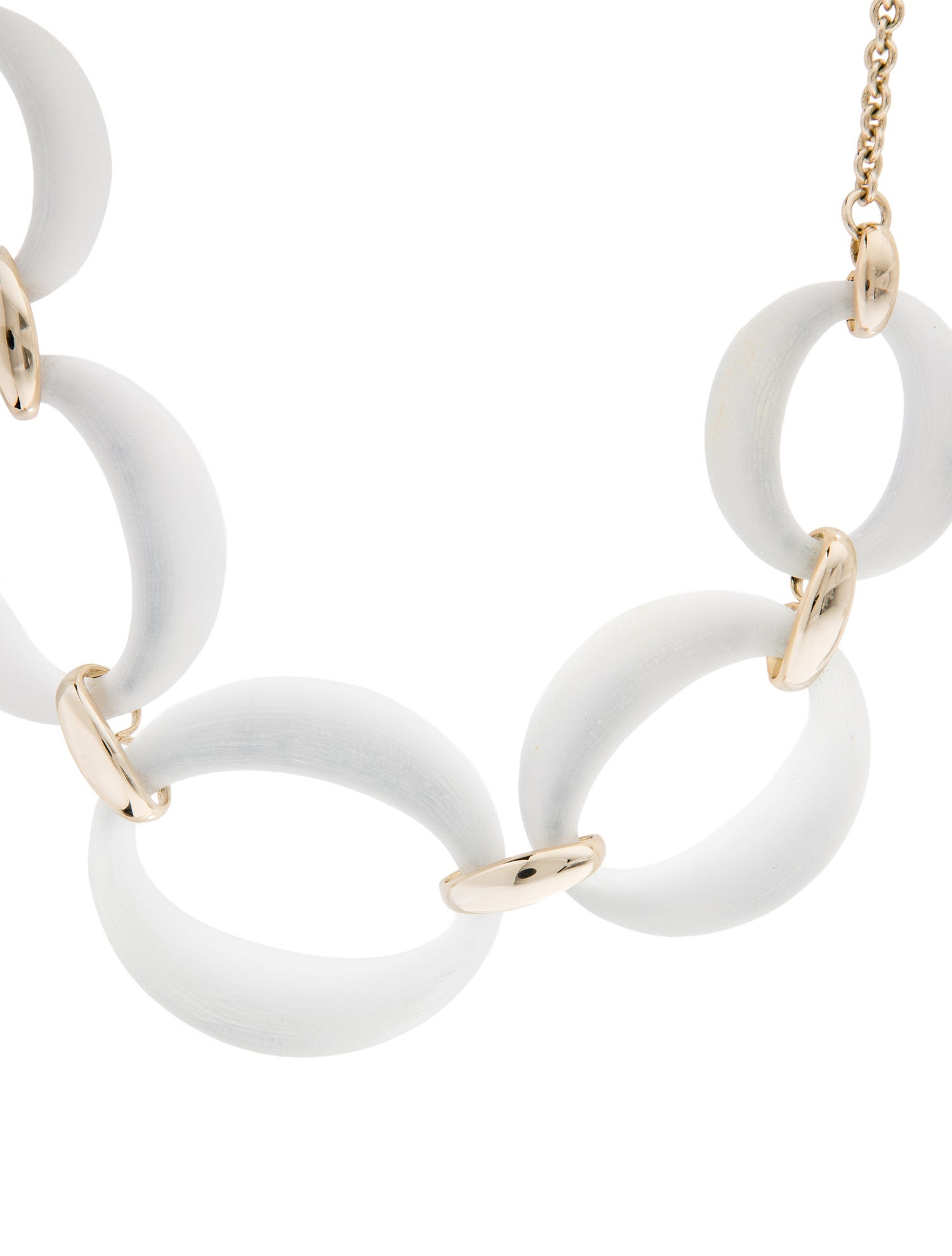 Alexis Bittar Lucite Link Collar Necklace