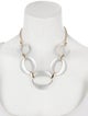 Alexis Bittar Lucite Link Collar Necklace