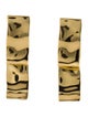 Alexis Bittar Twisted Folded Ribbon Drop Earrings