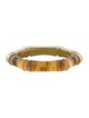 Alexis Bittar Lucite Bamboo-Effect Hinged Bangle Bracelet