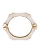 Alexis Bittar Lucite Bamboo-Effect Hinged Bangle Bracelet