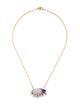 Alexis Bittar Archive Lucite Sleeping Eye Pendant Necklace