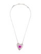 Alexis Bittar Lucite Heart Pendant Necklace