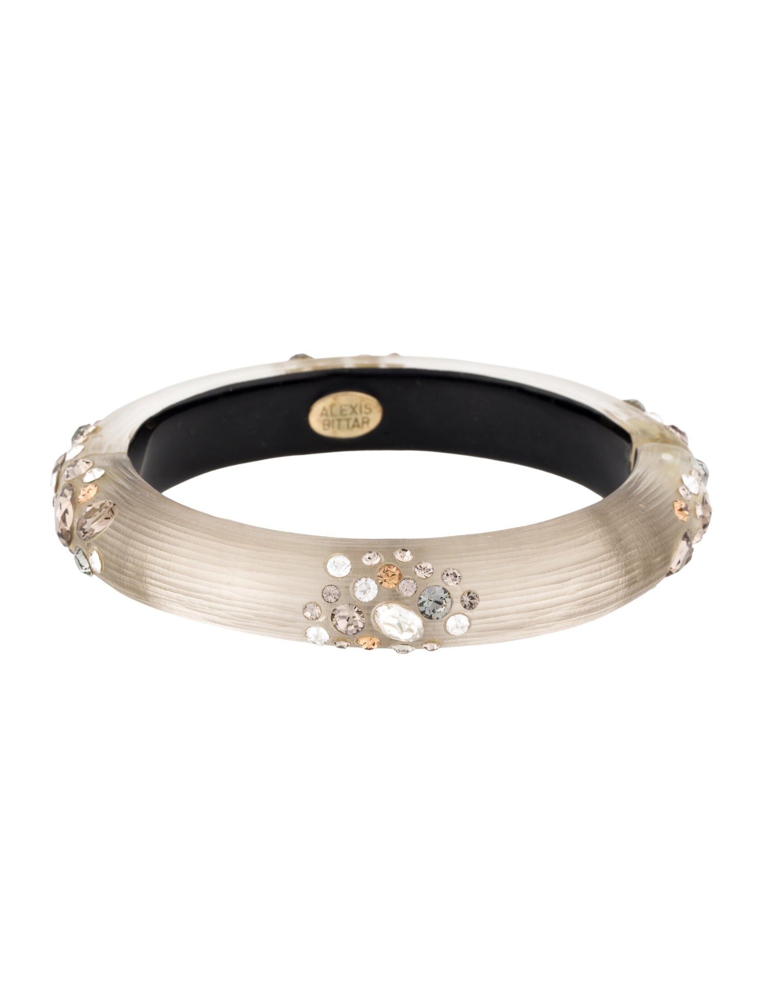Alexis Bittar Lucite & Crystal Bangle Bracelet