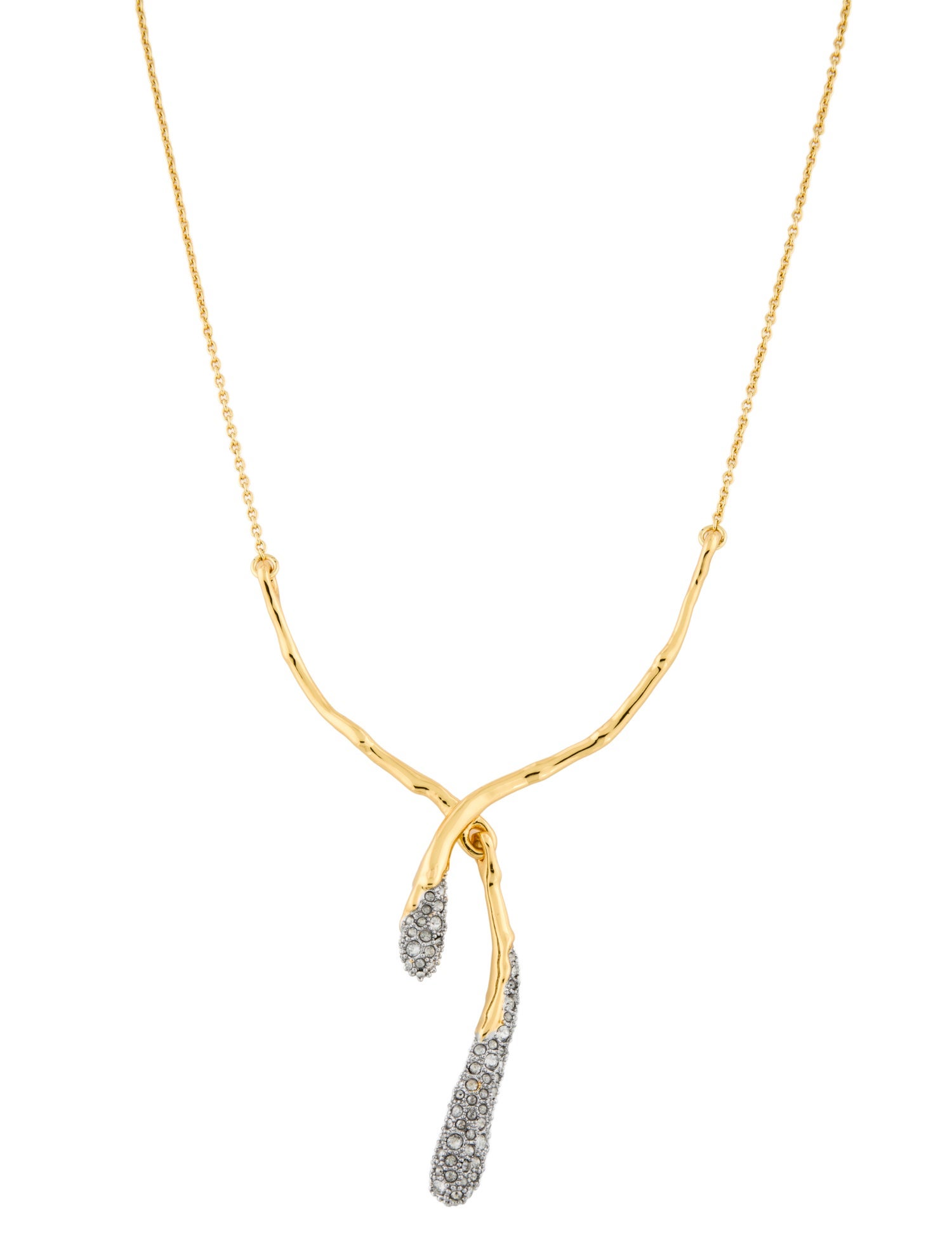 Alexis Bittar Crystal Encrusted Pendant Necklace