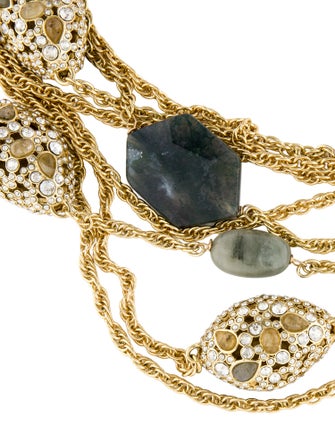 Alexis Bittar Crystal Encrusted Pendant Necklace