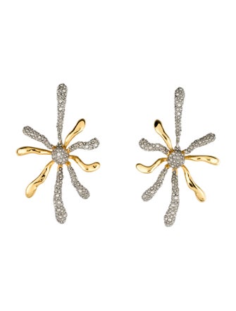 Alexis Bittar Crystal Solanales Sunburst Earrings