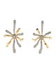 Alexis Bittar Crystal Solanales Sunburst Earrings