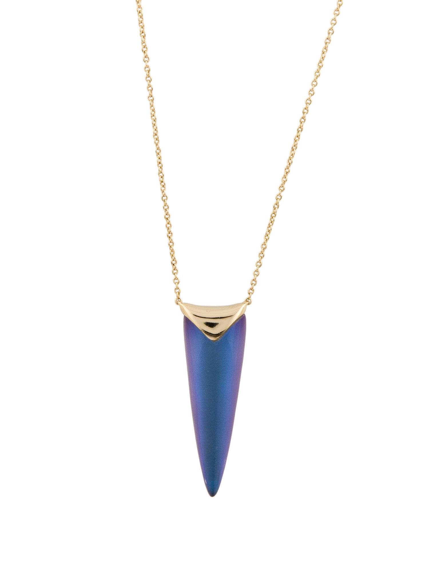 Alexis Bittar Lucite Liquid Spear Pendant Necklace
