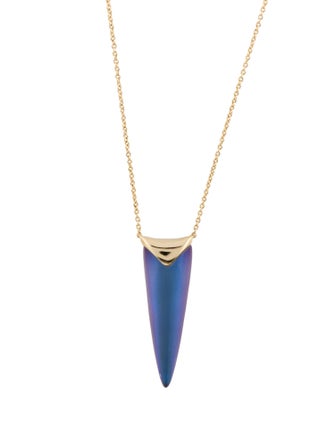 Alexis Bittar Lucite Liquid Spear Pendant Necklace