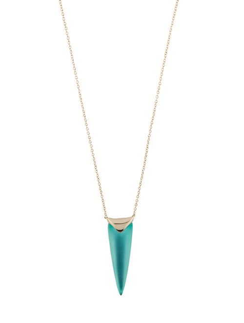 Alexis Bittar Lucite Liquid Spear Pendant Necklace