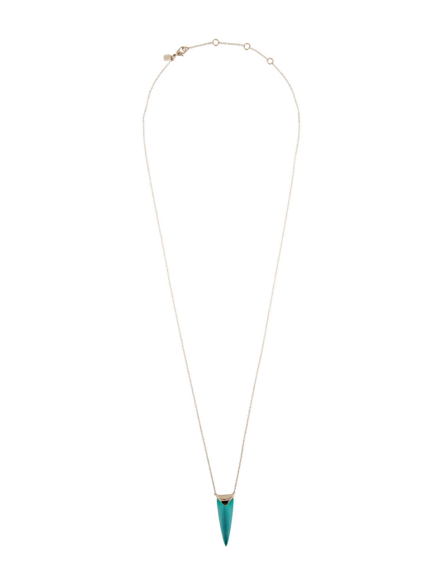 Alexis Bittar Lucite Liquid Spear Pendant Necklace