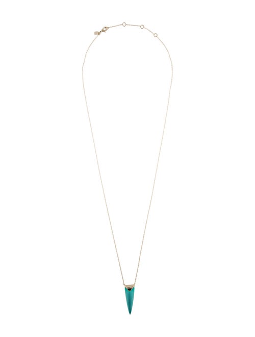 Alexis Bittar Lucite Liquid Spear Pendant Necklace