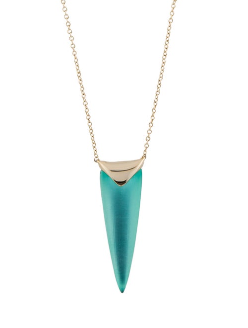 Alexis Bittar Lucite Liquid Spear Pendant Necklace
