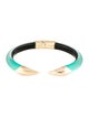 Alexis Bittar Mirrored Pyramid Lucite Brake Hinge Bracelet