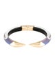 Alexis Bittar Mirrored Pyramid Lucite Brake Hinge Bracelet