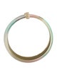 Alexis Bittar Lucite & Crystal Printed Tapered Double Bangle