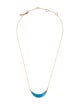 Alexis Bittar Lucite Capped Crescent Pendant Necklace