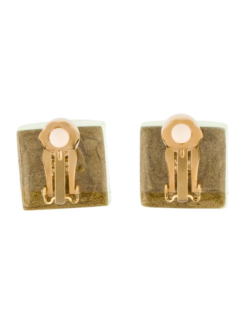Alexis Bittar Lucite Square Clip-On Earrings