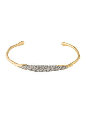 Alexis Bittar Crystal Encrusted Solanles Cuff Bracelet