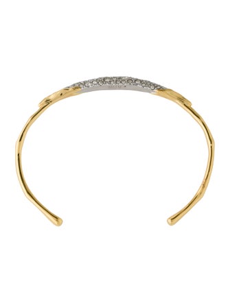 Alexis Bittar Crystal Encrusted Solanles Cuff Bracelet