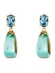 Alexis Bittar Lucite & Crystal Drop Earrings