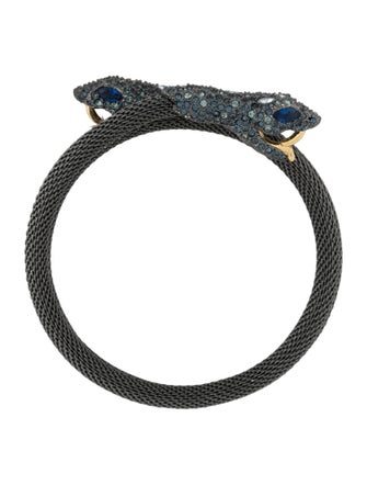 Alexis Bittar Crystal Serpent Wrap Bracelet